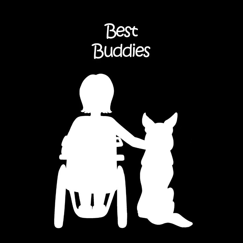Rollstuhlfahrerin mit Hund Beste Kumpel