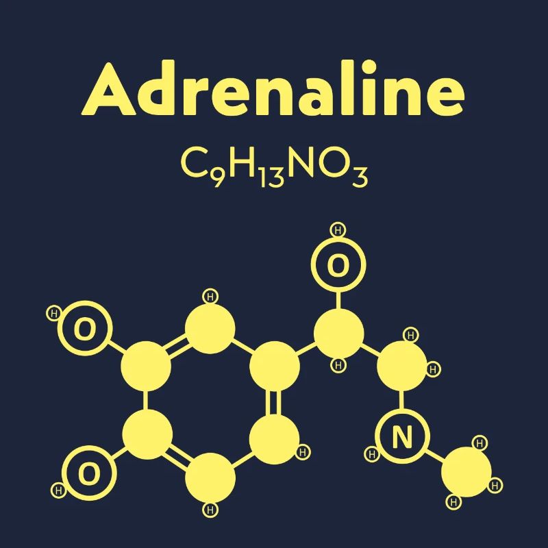 Molécule d'adrénaline jaune