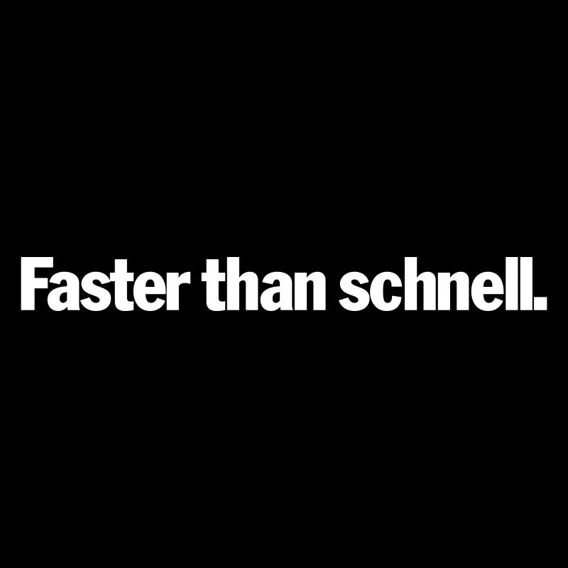 Faster than schnell