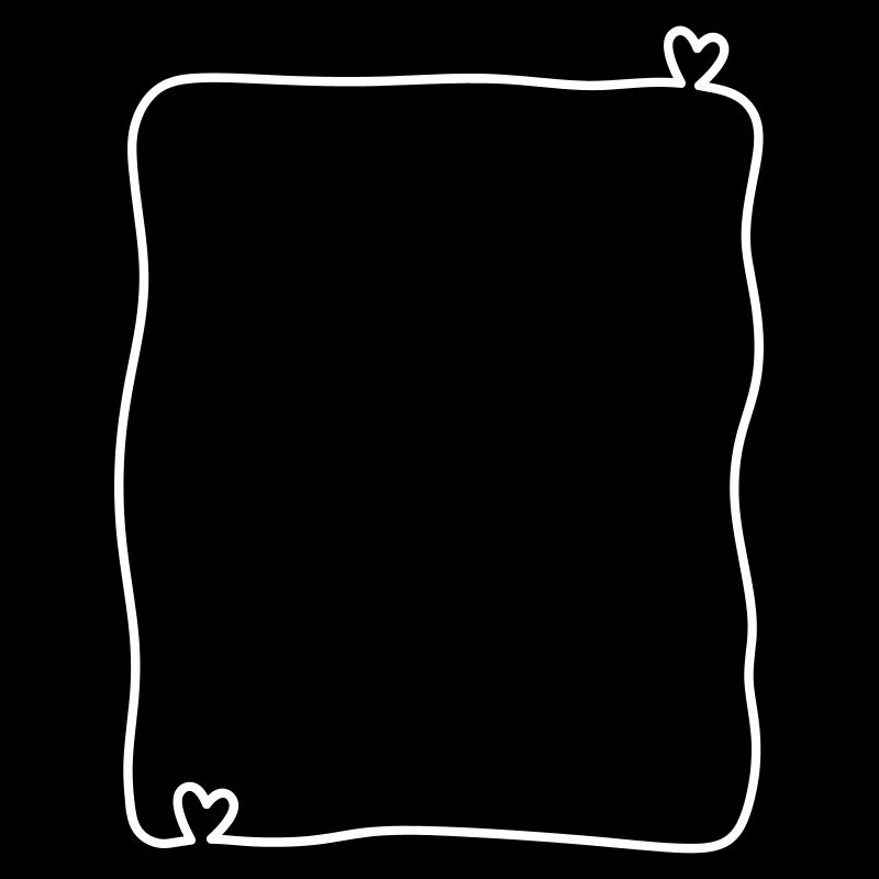 Doodle Frame with Hearts