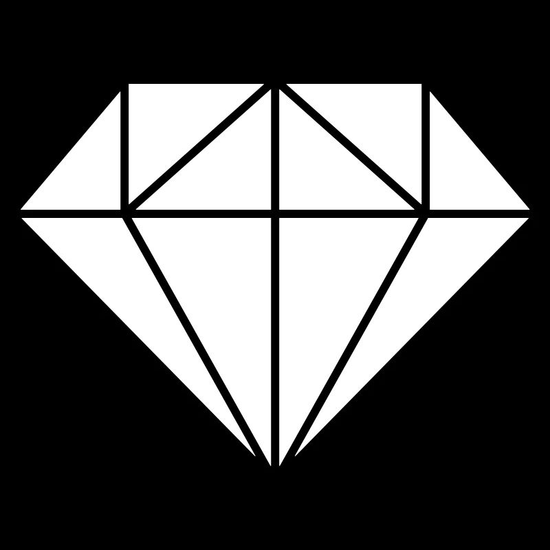 Diamond in white