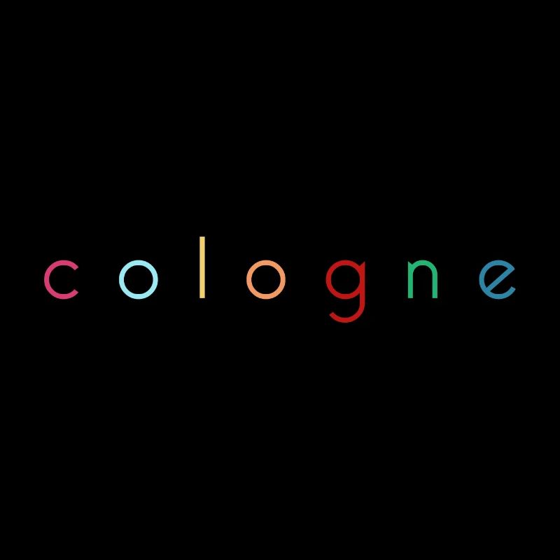 Cologne lettering Rainbow 2