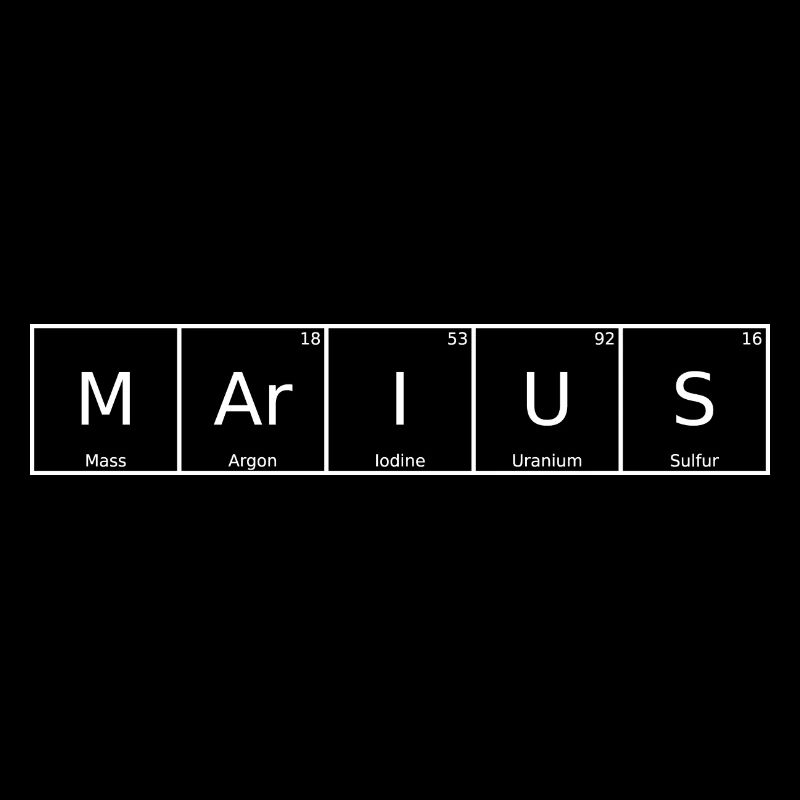 Marius Surname First name Chemistry Periodic Table Elements
