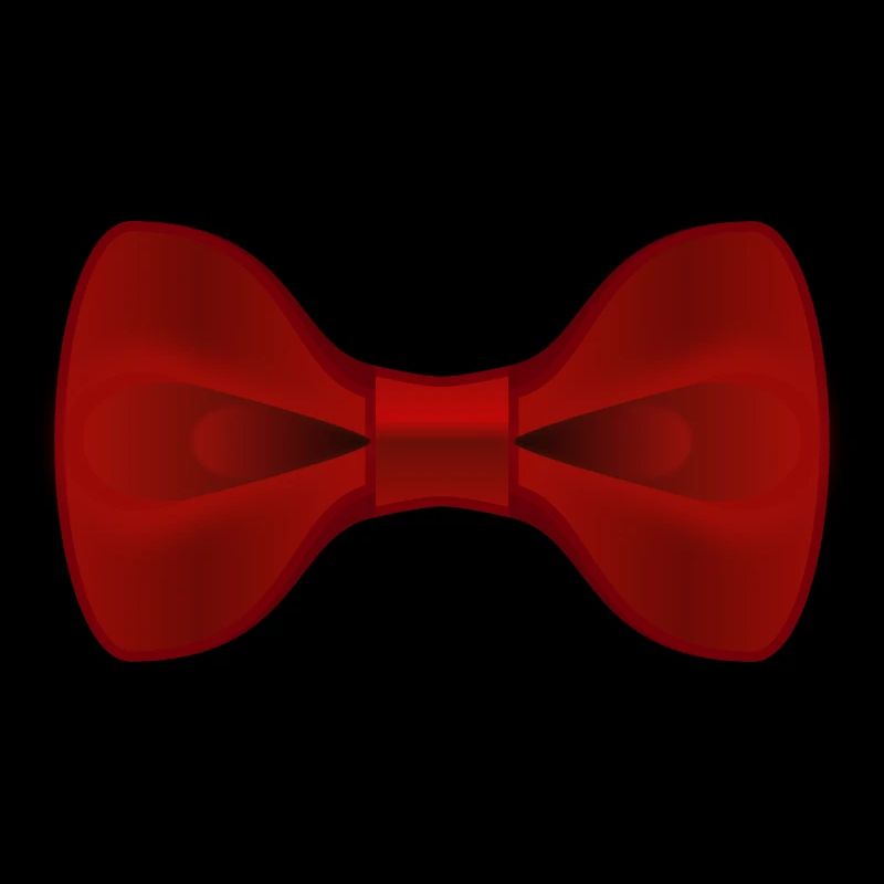 Plain Red Bow Tie