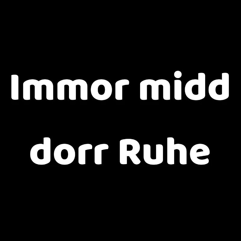 Immer mit der Ruhe auf Sächsisch