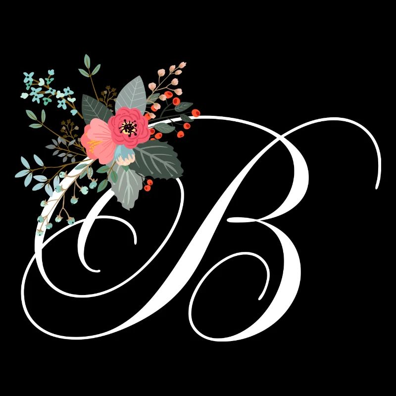 Buchstabe b Blumen