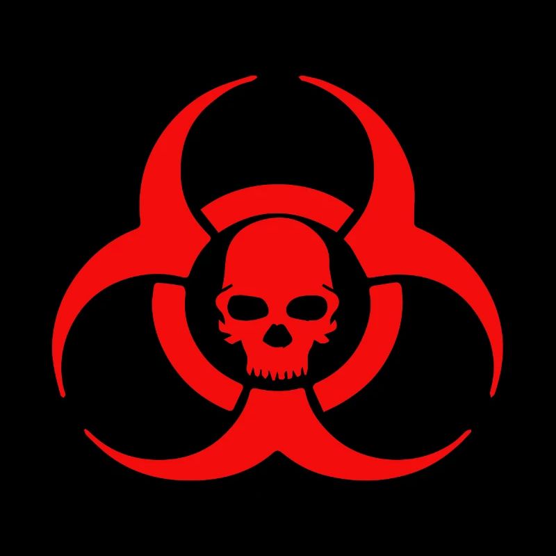 Icône de crâne Biohazard