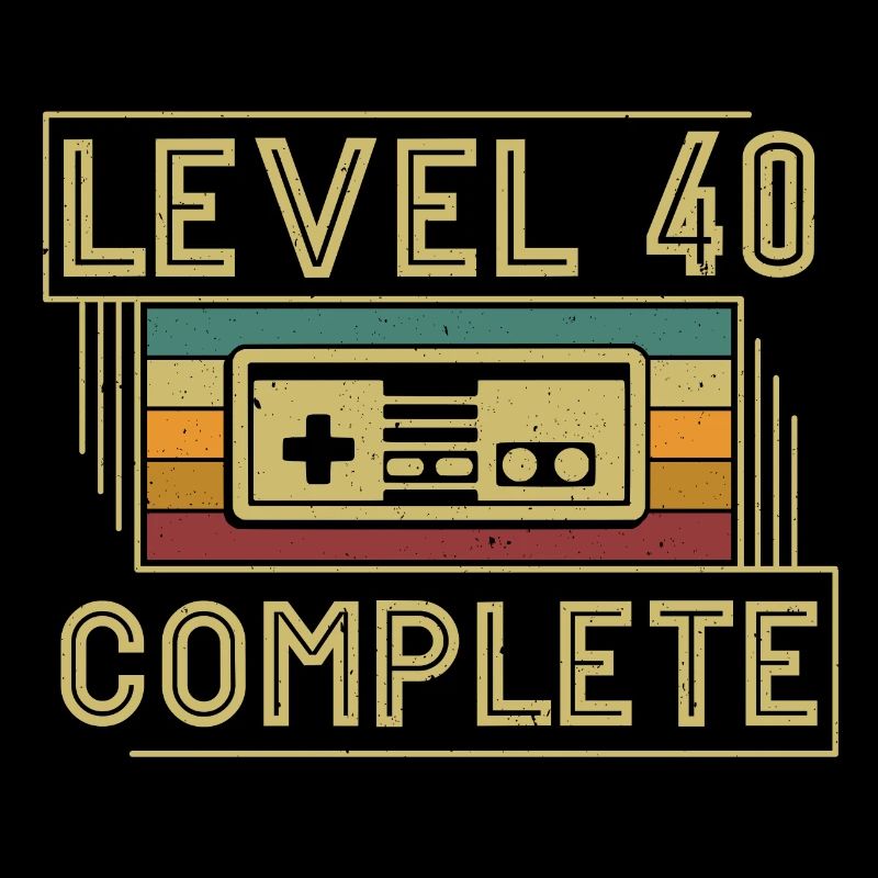 40. Geburtstag Level 40 Complete 40 Jahre Geschenk
