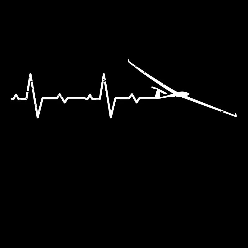 Glider flying glider pilot glider heartbeat