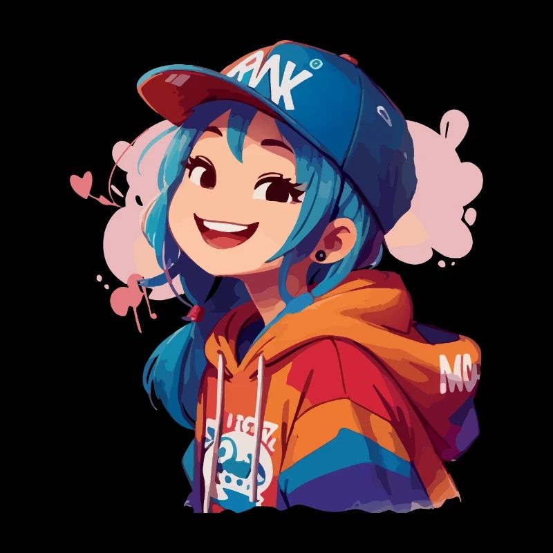 Asiatisches Mädchen im Kapuzenpullover