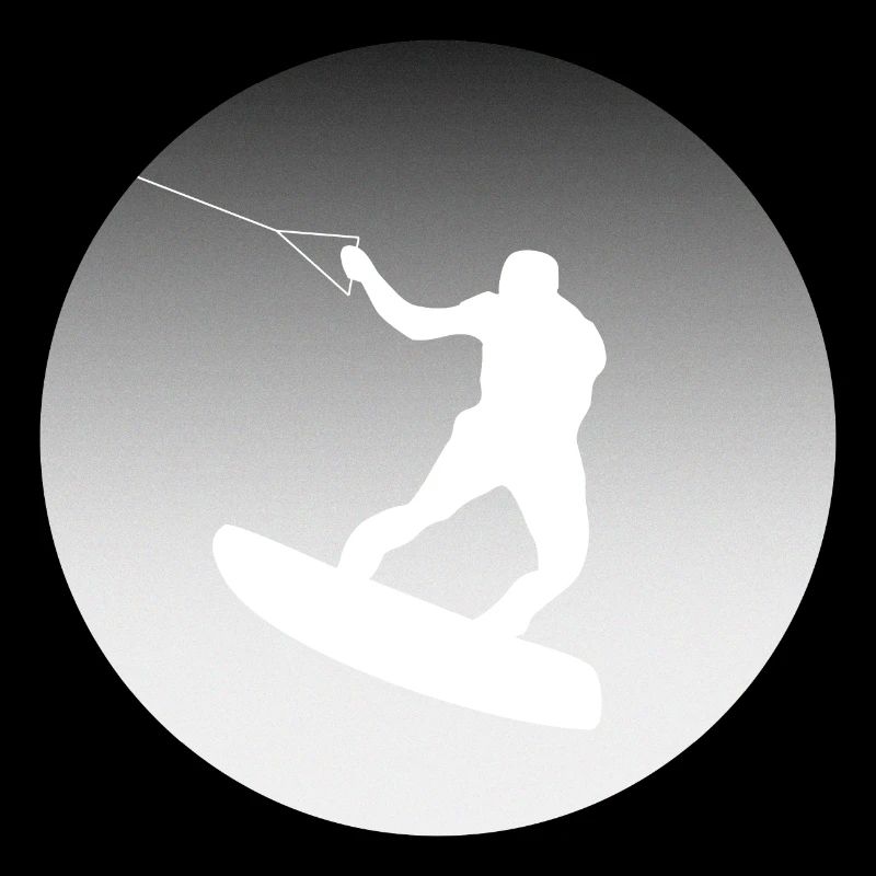 Wakeboarder Silhouette