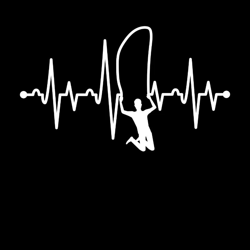Herzschlag Seilspringer Springseil Geschenkidee