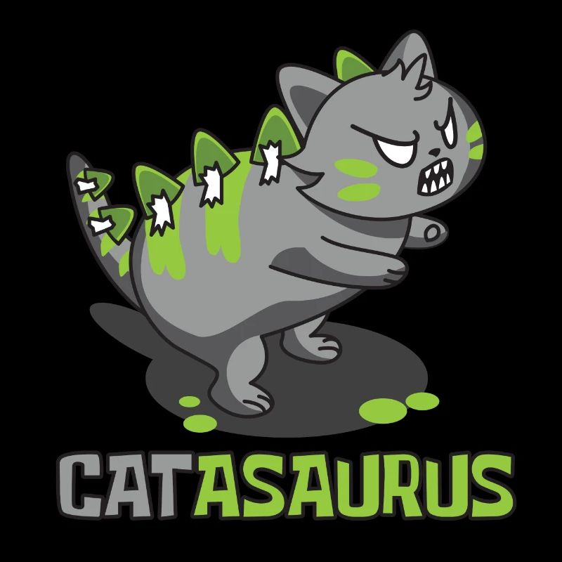 catasaurus rawr dangerous cat dinosaur saurier