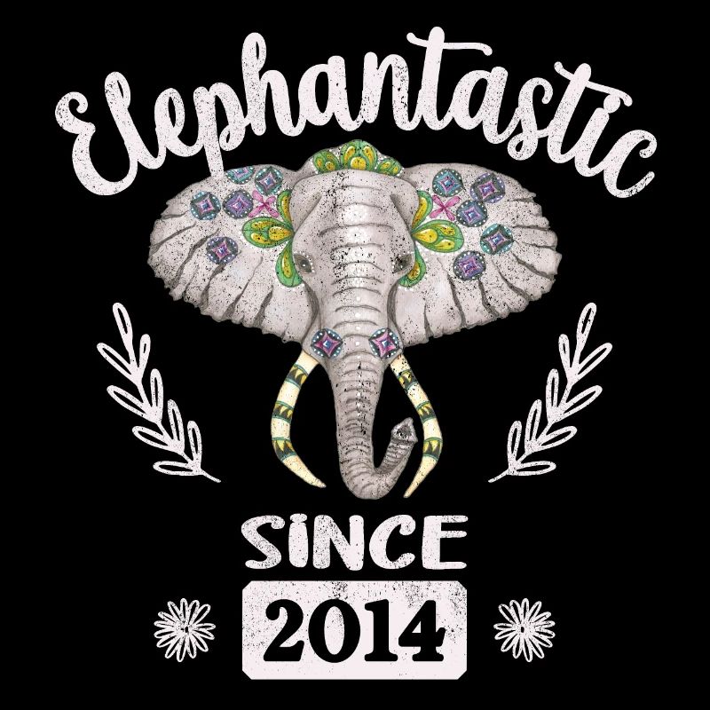 Elephantastic since 2014, elephant head adorned