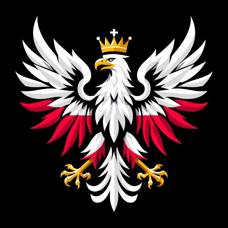 Poland Polska Eagle Flag Minimalism Gift