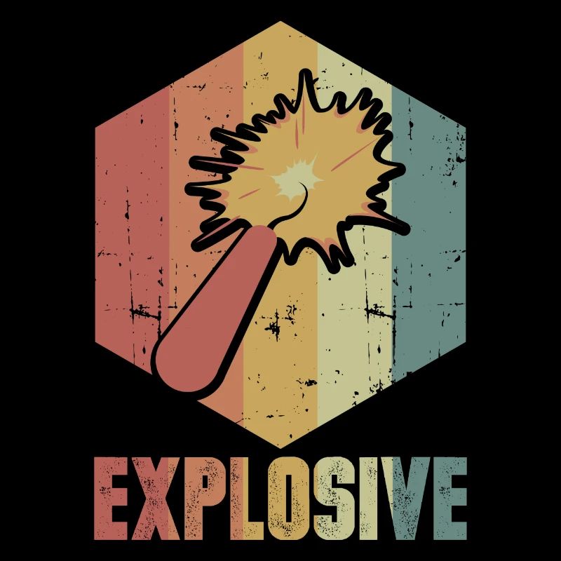 Dynamite Explosion Retro Cool Gift
