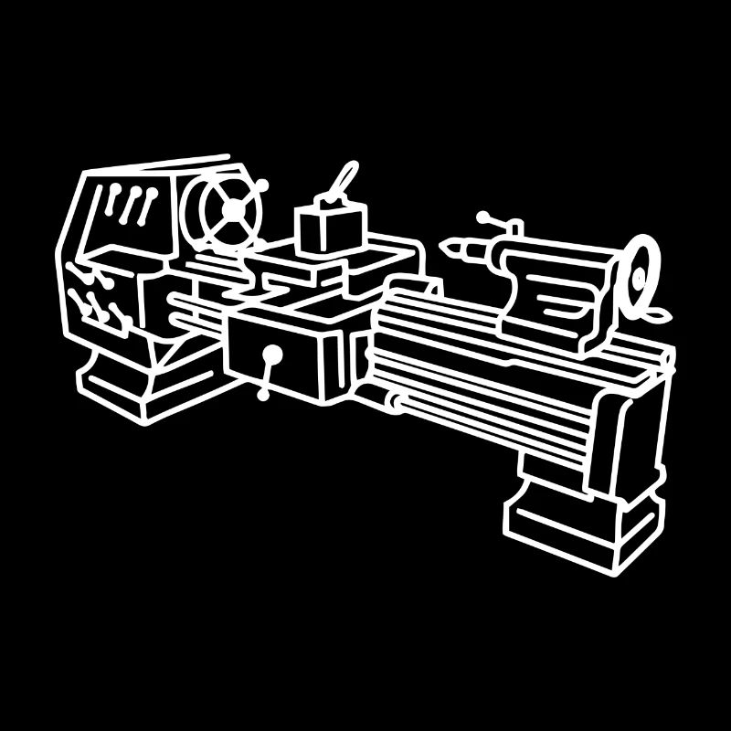 Lathe mechanic workshop gift