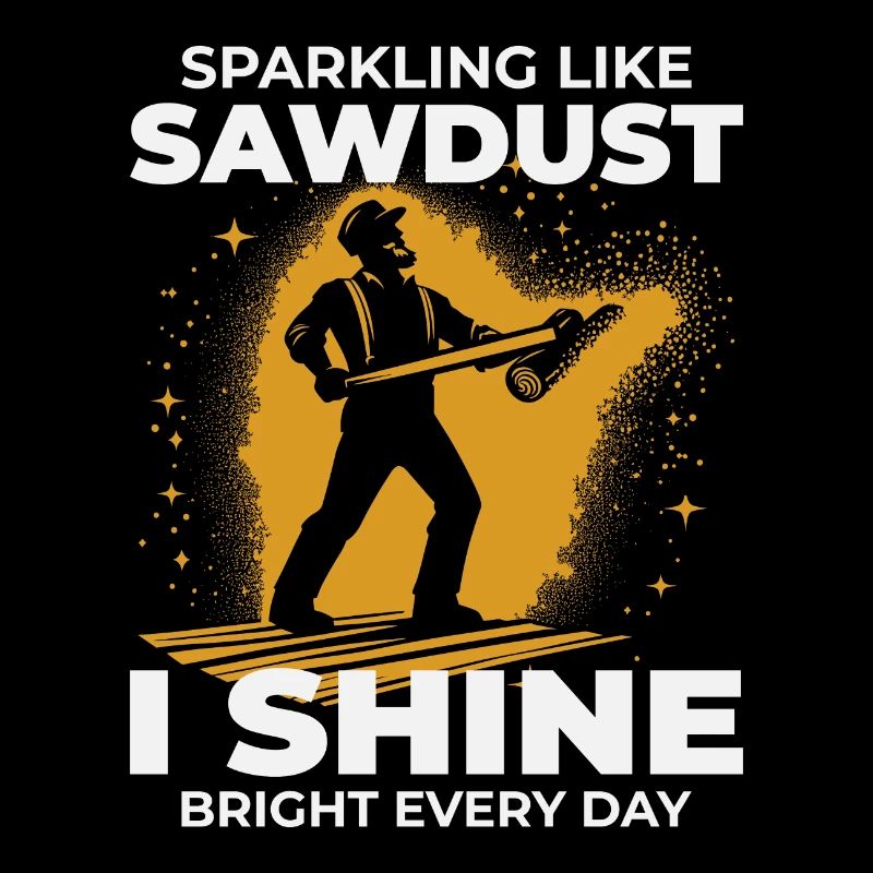 Bûcheron Menuisier Bûcheron Charpentier Sciure de bois