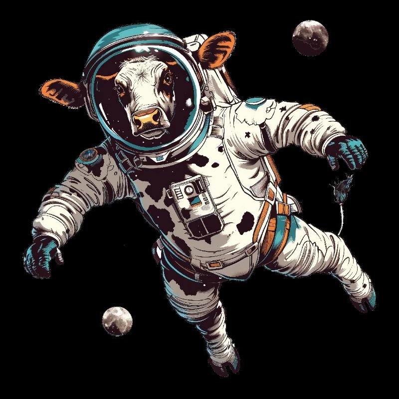 Cow in space