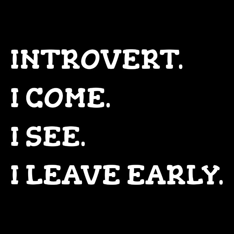 Introvert Introvertiert Geschenk Spruch