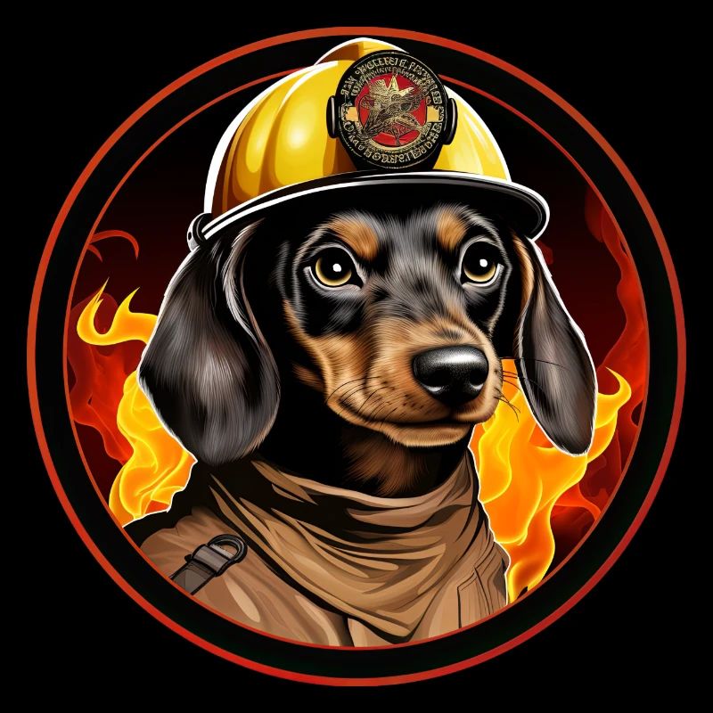 Fire Brigade Dachshund