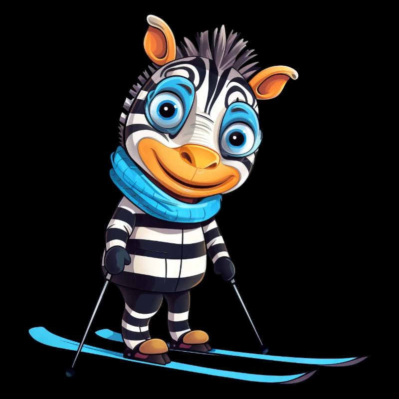 Zebra Ski Adventure - Elegance on the slopes.