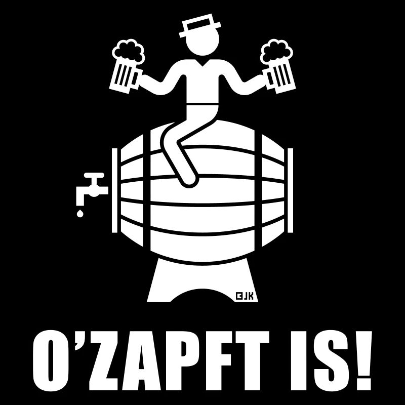 O’Zapft Is! (Bier / Biertrinker Auf Bierfass)