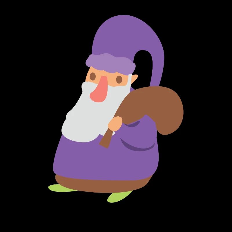 Gnome Gift Sack Dwarf Goblin Fairy Tale Fantasy
