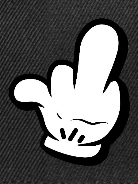 Mittelfinger Comic Style