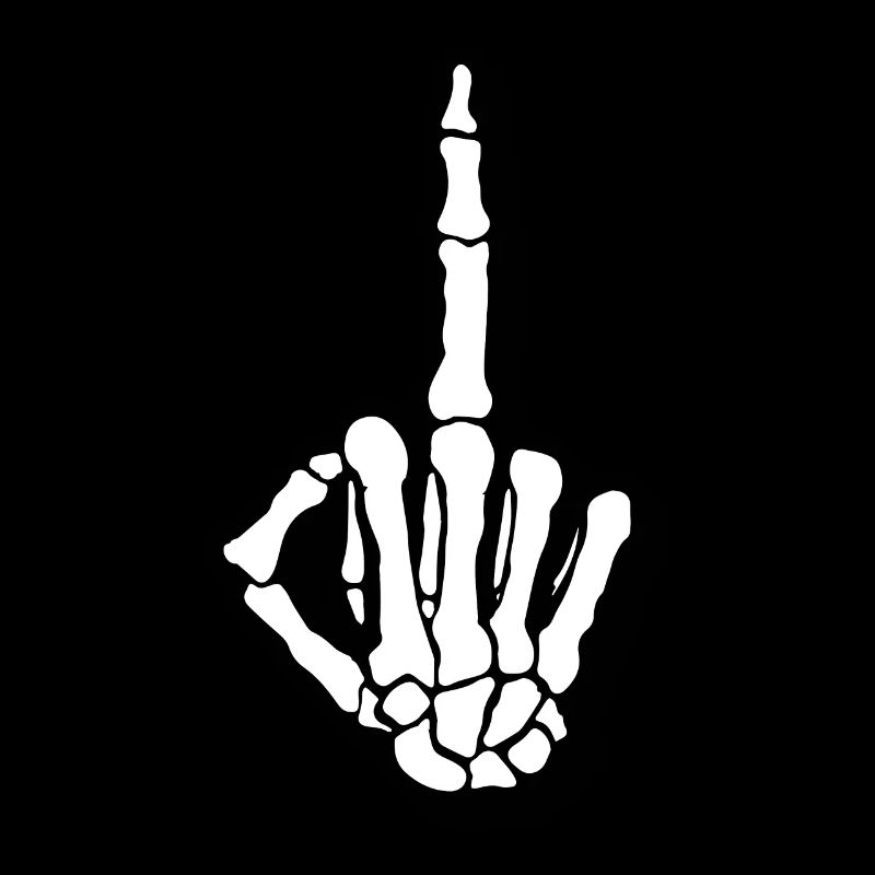 Middle finger skeleton bone