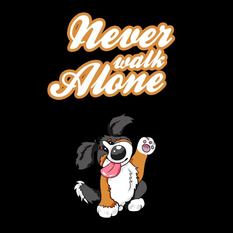 Never Walk Alone Bernese Mountain Dog Gift