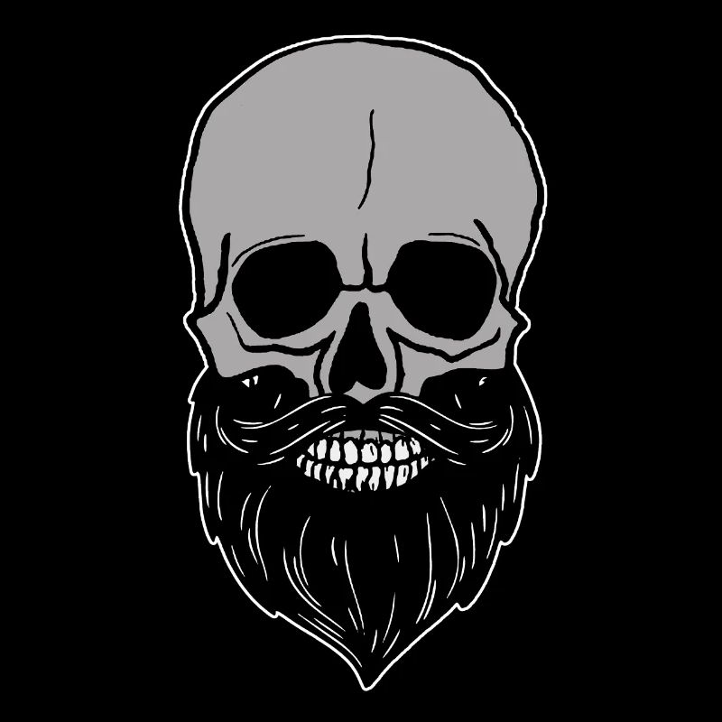 Skull - with beard