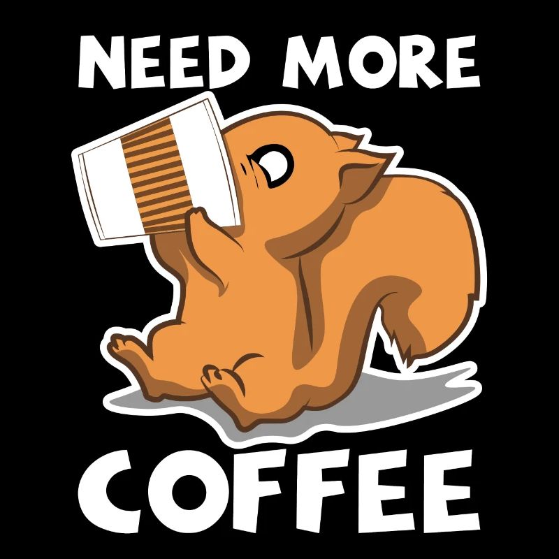 Funny Squirrel Need More Coffee Chipmunk Gift