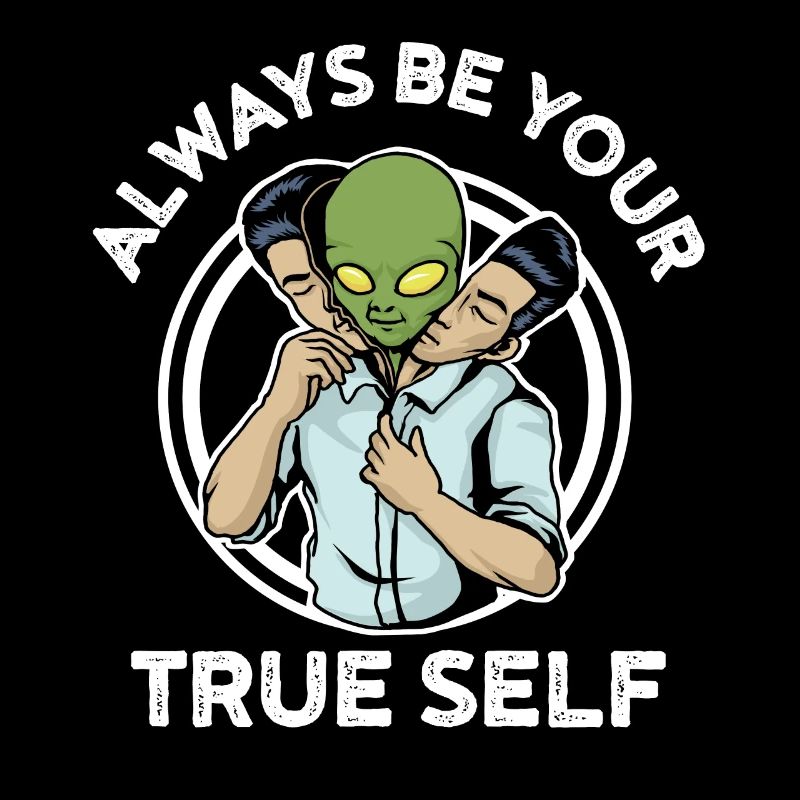 Sei immer du selbst Alien Mann Geschenk