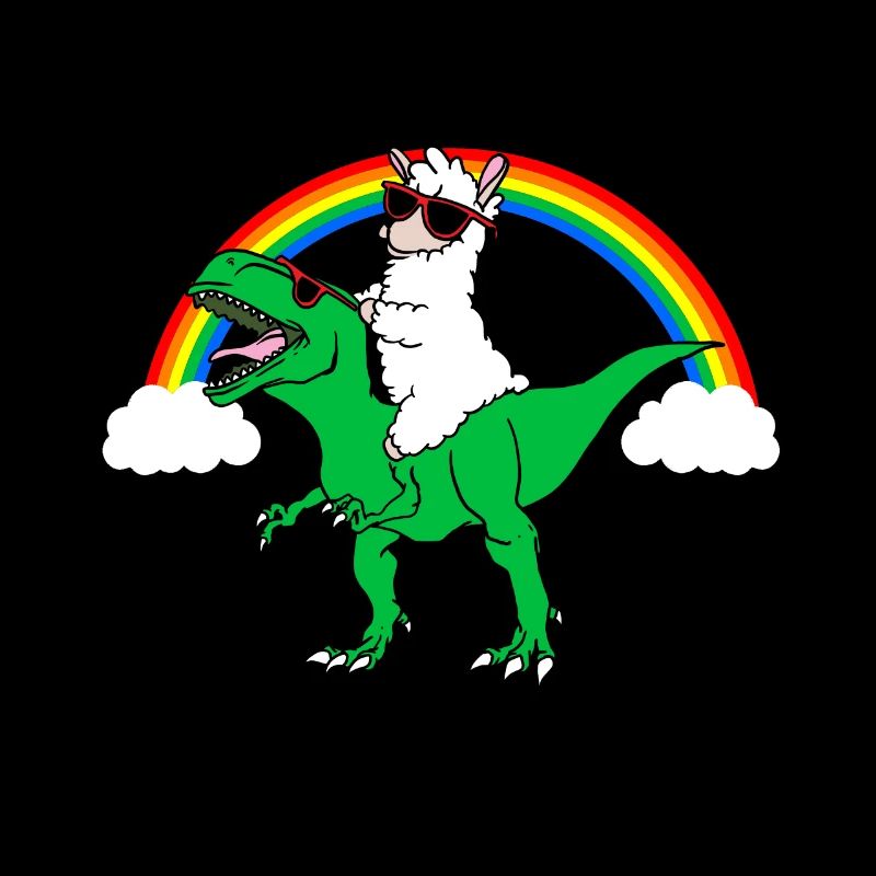 trex and llama gift
