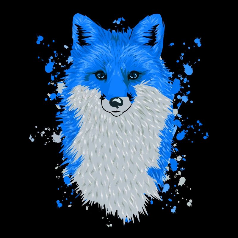Blauer Fuchs Waldtier