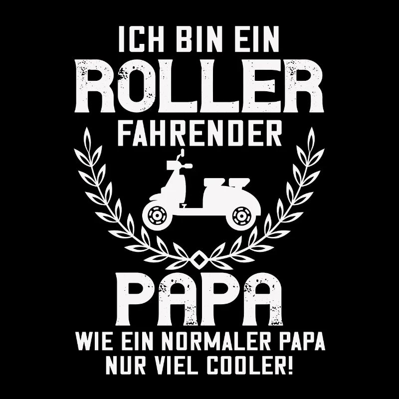 Ein Roller fahrender Papa ist am coolsten!