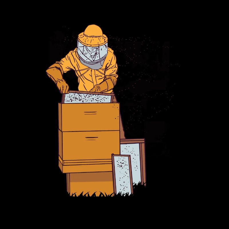 Beekeeper bee honey