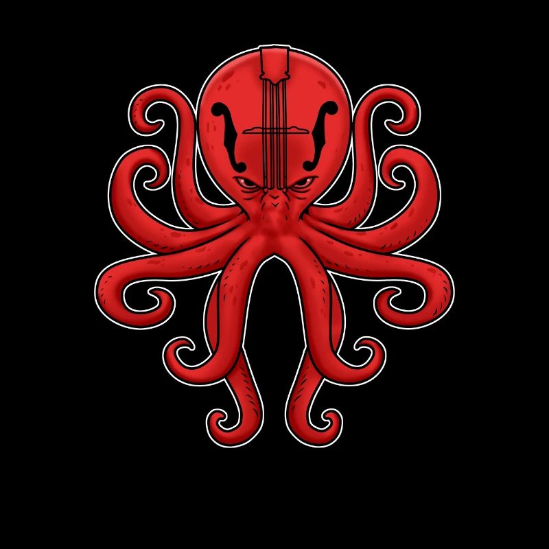 Mandolin Bluegrass Gift Octopus Mandolin