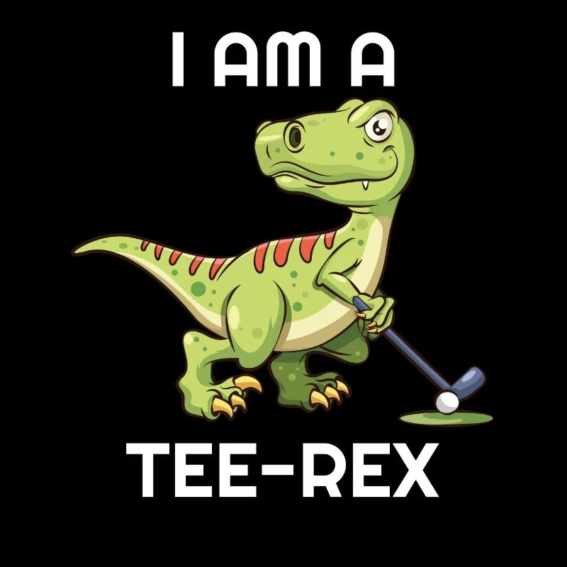 Ich Bin Ein Tee Rex Dinosaurier Golfen Golfer