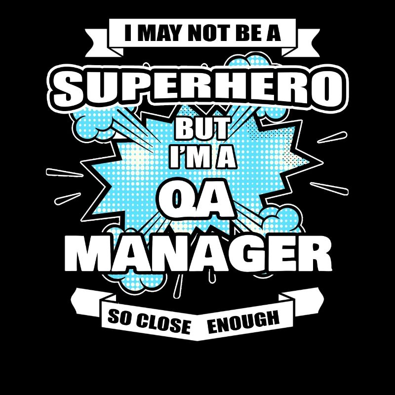 QA Manager Geschenk Superheld QA Manager