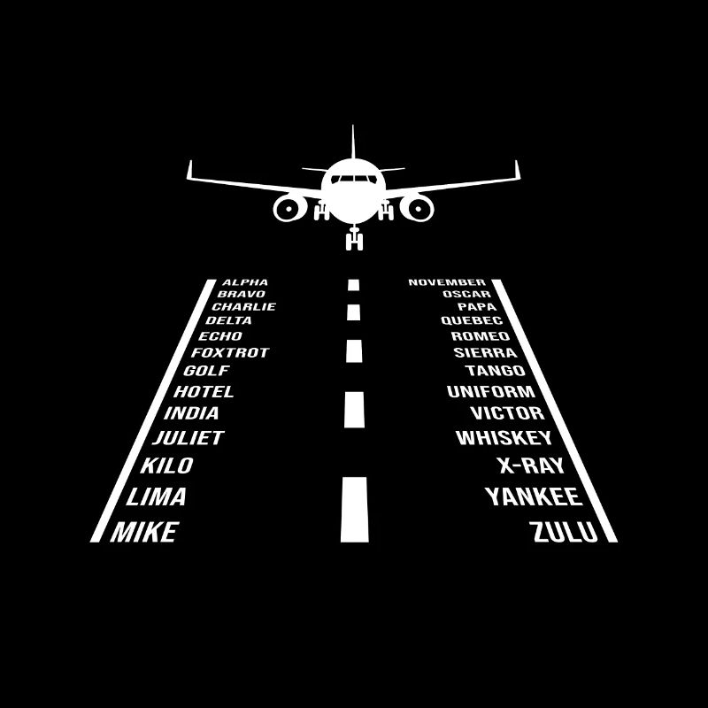 Pilot alphabet airplane aviator pilot gift