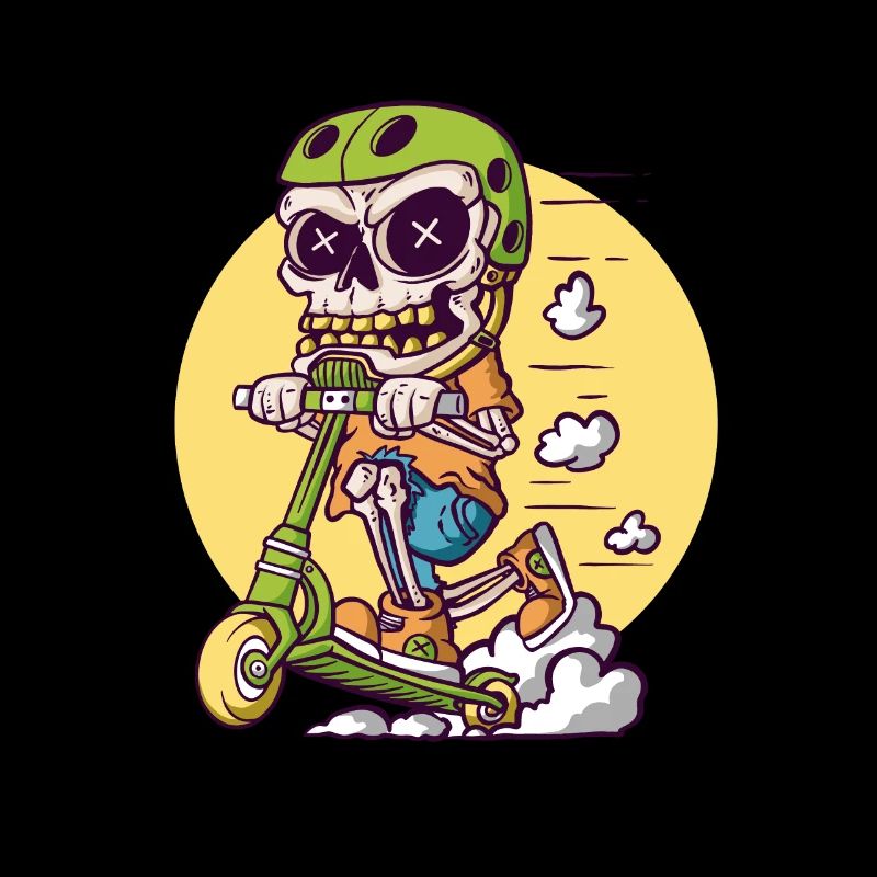 Skull scooter