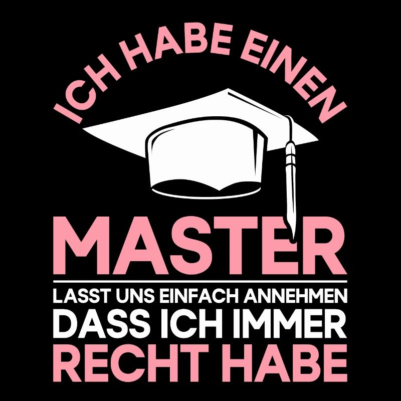 Master Degree Gift Master Hat Funny Saying