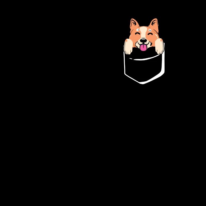 Mignon chiot de chien Kawaii dans l’animal de poche Corgi