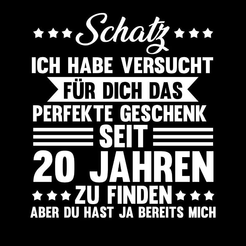 20 Jahre Ehe Ehepaar 20. Hochzeitstag Geschenk