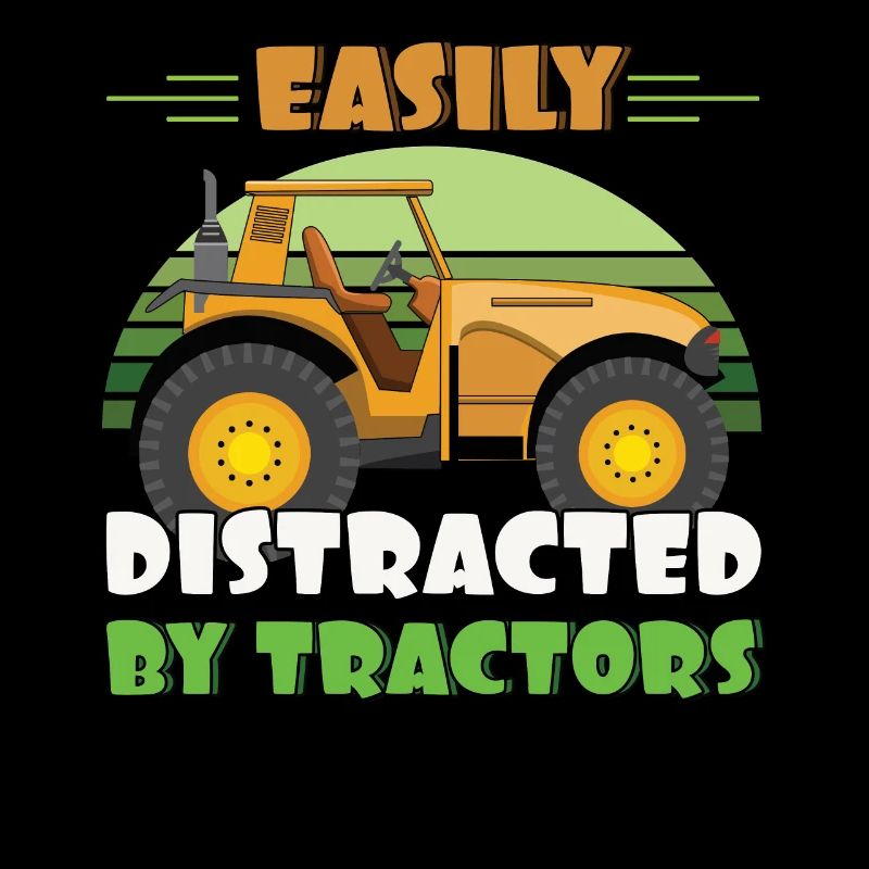 Farm Farmer Rancher Easily Distracted By Tractor