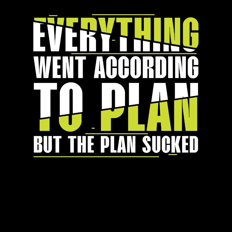 Everything Went According to Plan, But Plan Is Shit