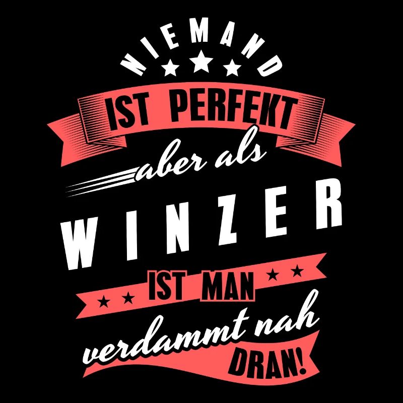 Niemand ist Perfekt Winzer Kollegen Geschenk