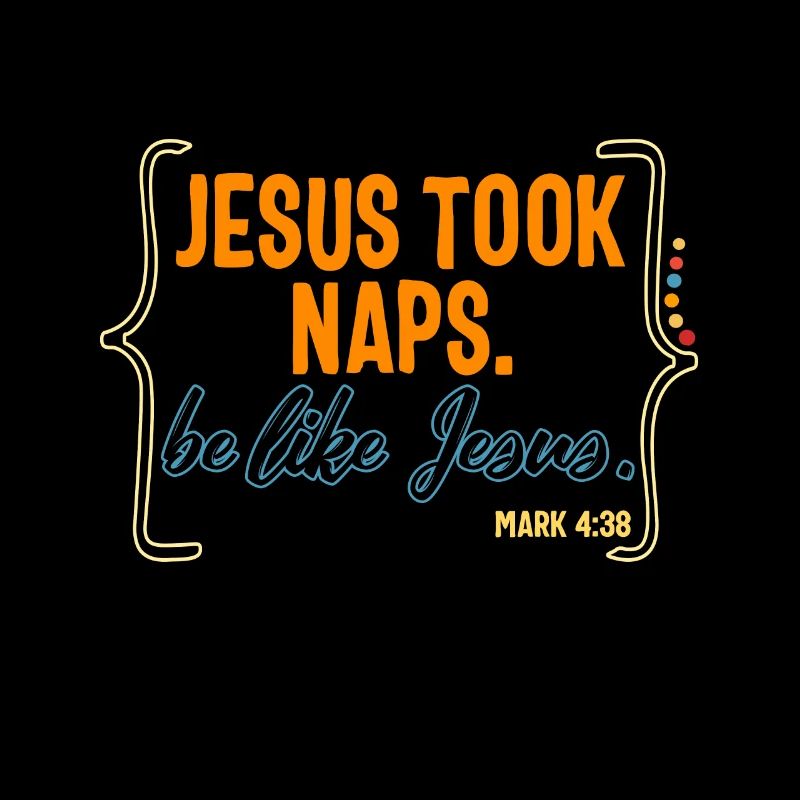 Nickerchenhemd, Jesus machte ein Nickerchen, lustige religiöse